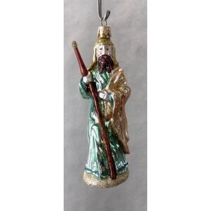 Polish Glass Ornament Saint Joseph Painted in Poland Radko Inspired